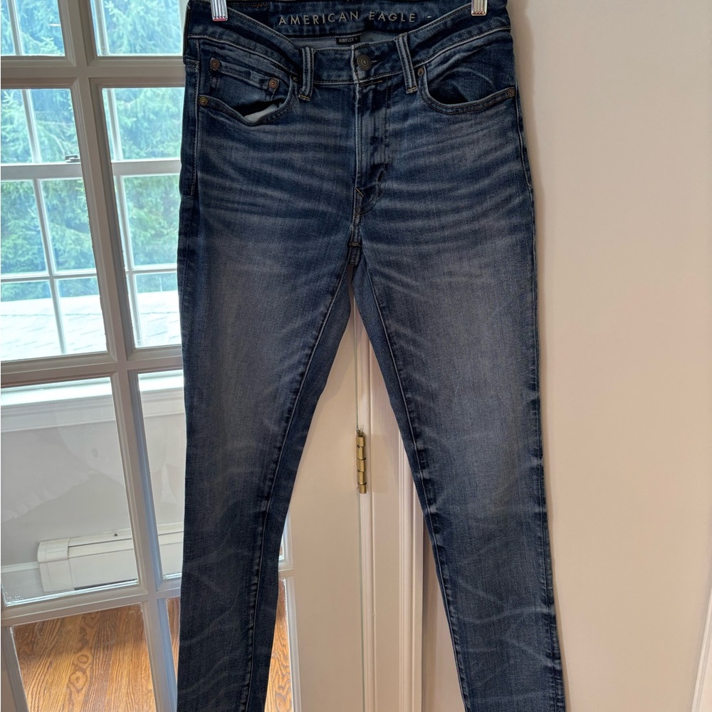 American Eagle Outfitters Men's Slim Jeans - Dark Blue